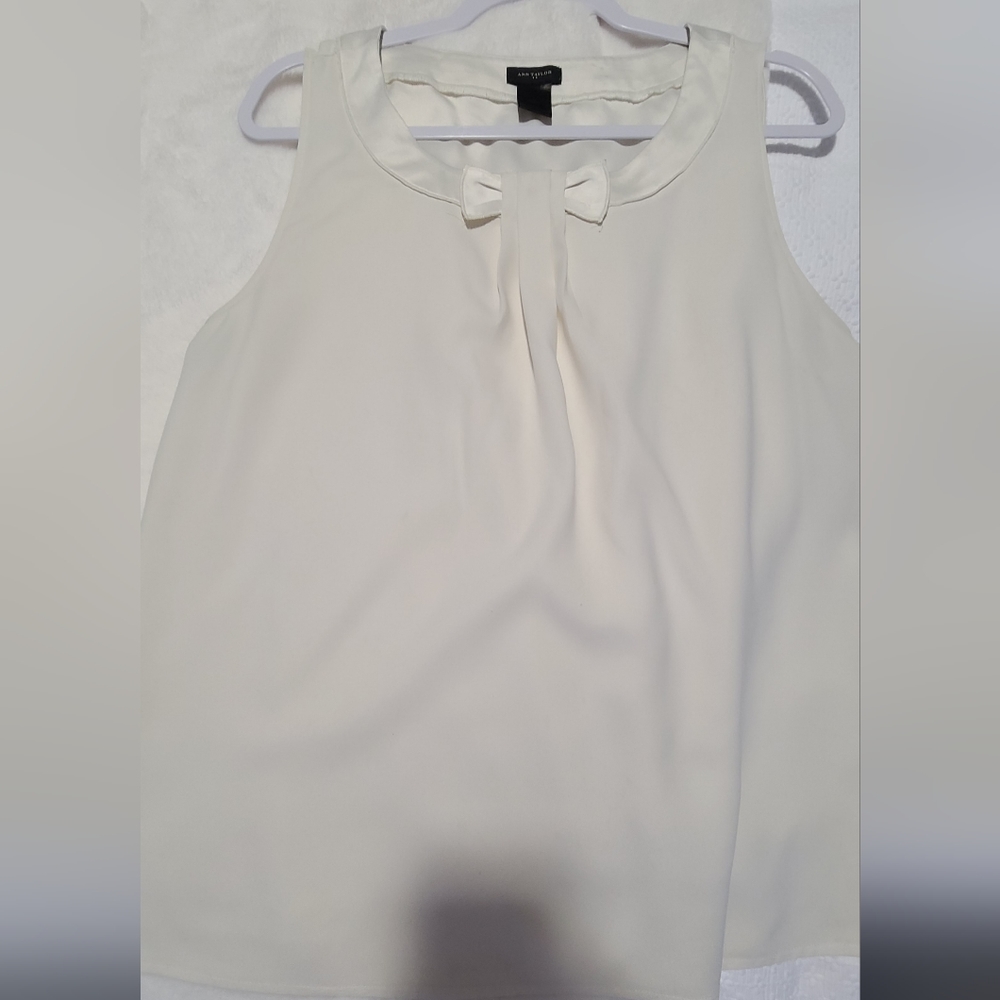 Sleeveless Bow Blouse